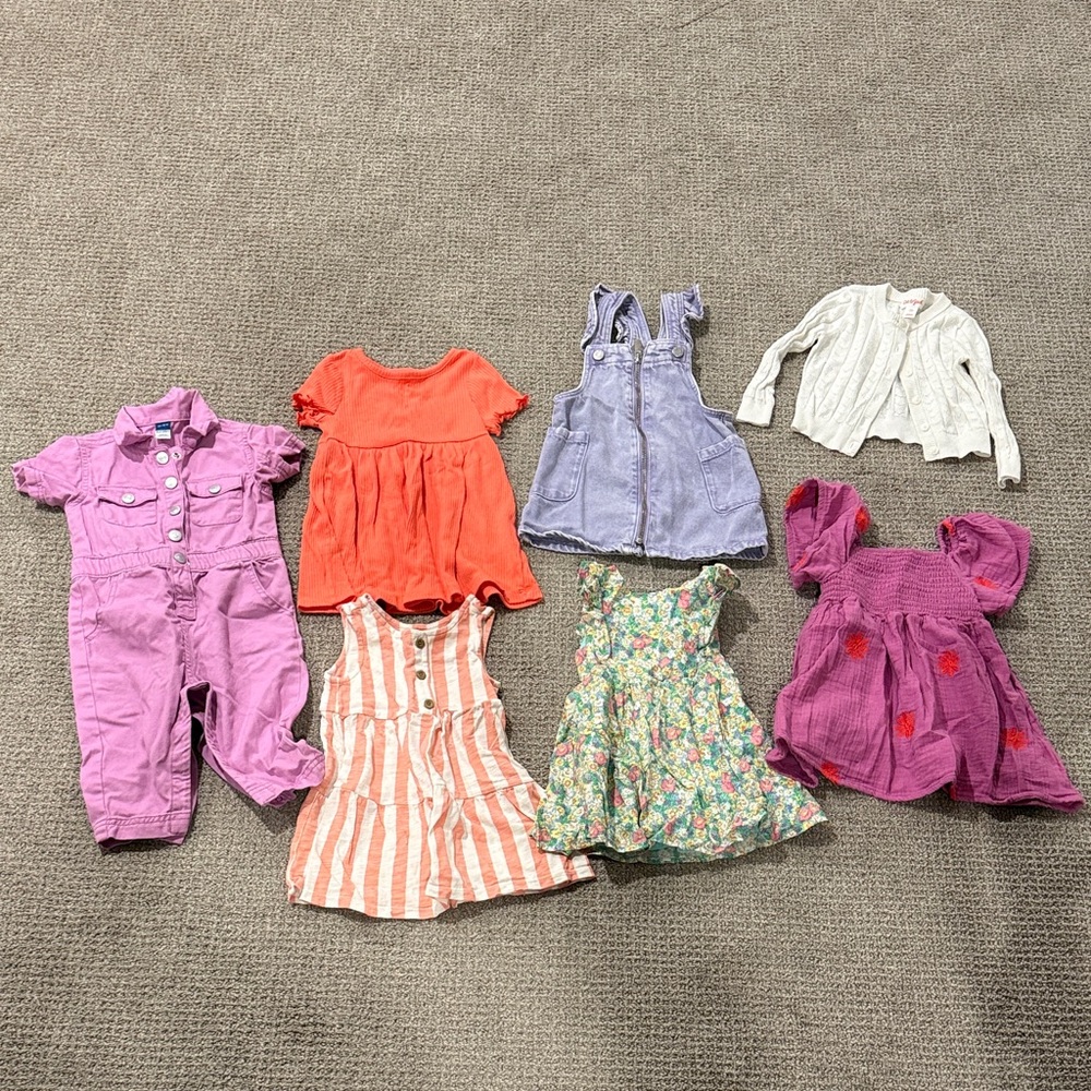 Girls dresses and romper lot